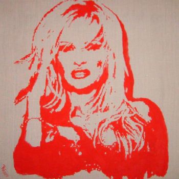 Peinture intitulée "Pamela Anderson" par Günther Roth, Œuvre d'art originale