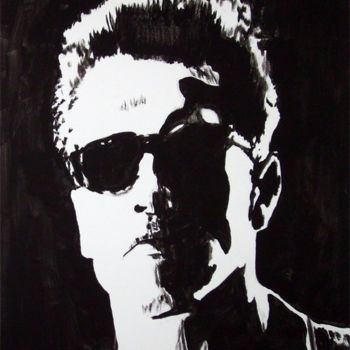 Painting titled "Arnold Schwarzenegg…" by Günther Roth, Original Artwork