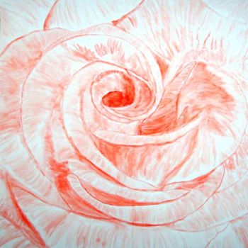 「Rote Rose」というタイトルの絵画 Günther Rothによって, オリジナルのアートワーク