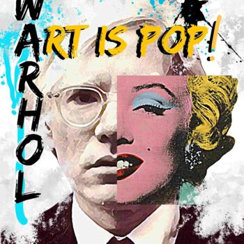 Arts numériques intitulée "ART IS POP !" par Géraldine Claus, Œuvre d'art originale, Photo montage