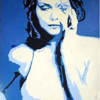 Painting titled "Blue for You" by Jill Van Hoorn, Original Artwork