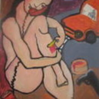 Painting titled "Fur-off Venus" by Pop, Original Artwork