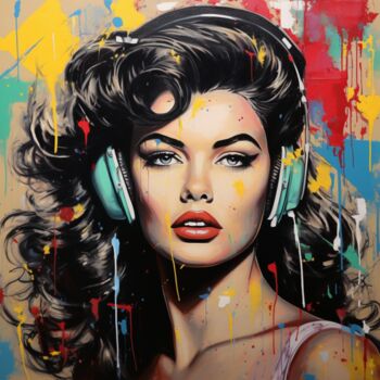 数字艺术 标题为“MUSIC” 由Poptonicart, 原创艺术品, 数字油画