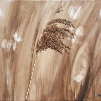 Pintura intitulada "Among the reeds" por Nelly John, Obras de arte originais, Acrílico