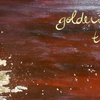Painting titled "golden times" by Nelly John, Original Artwork, Acrylic