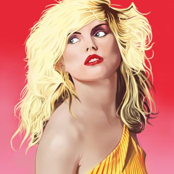 Digital Arts titled "Blondie" by Montana Giuseppe Pinô, Original Artwork, Digital Painting