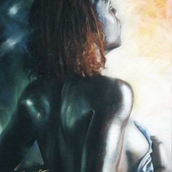 绘画 标题为“Bain de lumière -” 由Laure Peyroux, 原创艺术品, 油
