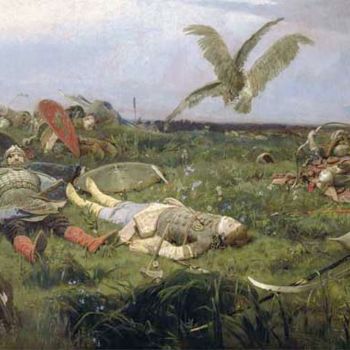Painting titled "After Igor's battle…" by Rossen, Original Artwork