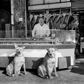Fotografie mit dem Titel "Schlachterhunde" von Martin Langer, Original-Kunstwerk, Nicht bearbeitete Fotografie
