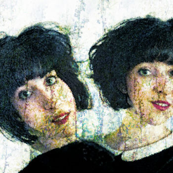 Digitale Kunst mit dem Titel "Women twins you too" von Sigrid Gombert, Original-Kunstwerk, Digitale Malerei