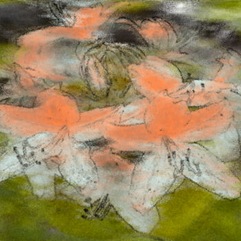 Digital Arts titled "Blüten kommen wiede…" by Sigrid Gombert, Original Artwork, Digital Painting