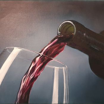 Картина под названием "Red wine" - Сергей Потапов, Подлинное произведение искусства, Масло