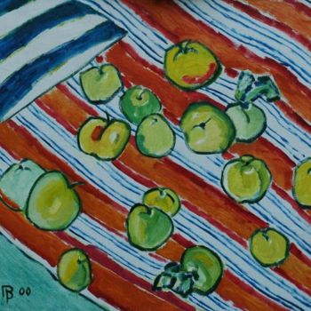Peinture intitulée "Осенние яблоки" par Vladimir Potemkin, Œuvre d'art originale