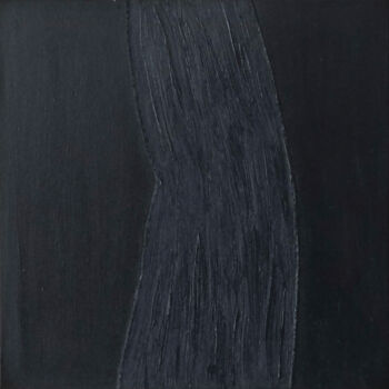 Painting titled "Black Series No.4" by Urszula Potemkowska, Original Artwork, Oil Mounted on Wood Stretcher frame