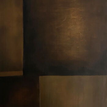 Painting titled "Mono Color No. 01" by Urszula Potemkowska, Original Artwork, Oil Mounted on Wood Stretcher frame