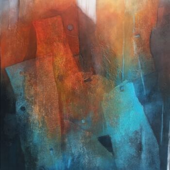 Картина под названием "MYSTERE" - Nadine Pothier, Подлинное произведение искусства, Акрил Установлен на Деревянная рама для…