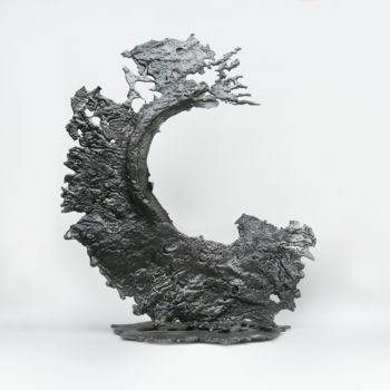 Sculptuur getiteld "Shore-break.jpg" door Jerome Poumes, Origineel Kunstwerk, Metalen