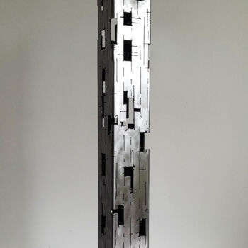 Escultura titulada "Building 12" por Jerome Poumes, Obra de arte original, Metales