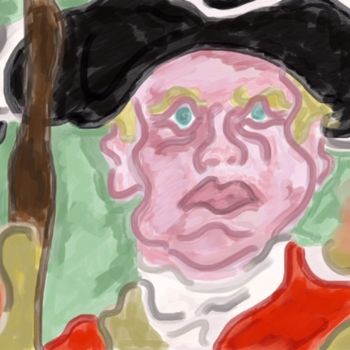 Pintura titulada "Barry Lyndon" por Alexandre Poussart, Obra de arte original, Pintura Digital