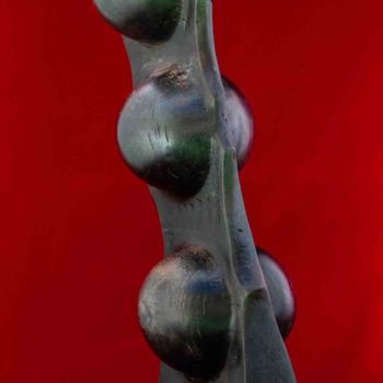 Sculpture titled "Sphères 2" by Didier Pouzol, Original Artwork, Metals