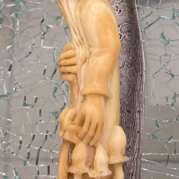 Sculpture intitulée "Sagesse" par Didier Pouzol, Œuvre d'art originale, Os