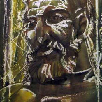 Peinture intitulée "Плененный Самсон/Ca…" par Aleksey Poyaganov, Œuvre d'art originale
