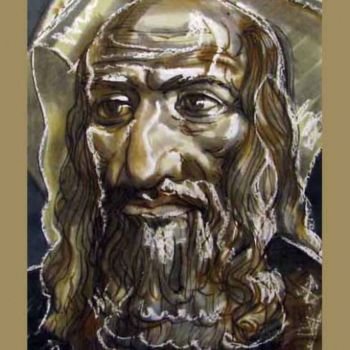 Peinture intitulée "Патриарх/Patriarch" par Aleksey Poyaganov, Œuvre d'art originale