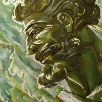 Peinture intitulée "Одиссей" par Aleksey Poyaganov, Œuvre d'art originale