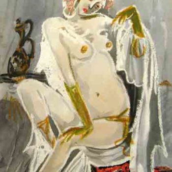 Pintura titulada "Усталость/Fatigue" por Aleksey Poyaganov, Obra de arte original