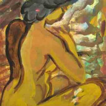 Painting titled "Nude" by Aleksey Poyaganov, Original Artwork