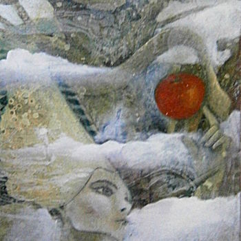 Картина под названием "cueilleuse de pomme" - Pierre Paul Parmentier, Подлинное произведение искусства, Масло