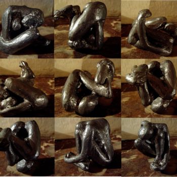 Escultura intitulada "détails de femme-en…" por Pierre Paul Parmentier, Obras de arte originais, Metais