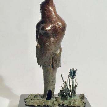 Sculpture titled "The Last Refuge" by Pierre Racine, Original Artwork, Bronze
