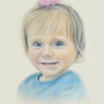 Drawing titled "Pastel 001" by Pracownia Portretu, Original Artwork, Pastel
