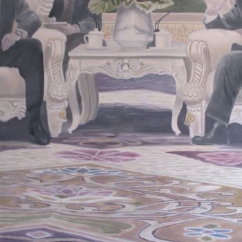 Painting titled "Decision Makers" by Artist, Original Artwork, Oil