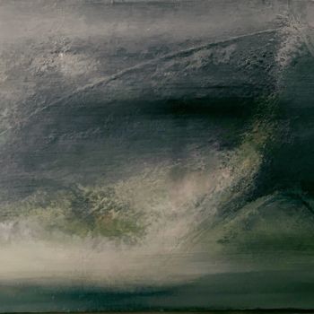 Painting titled "Tempête du jour!  p…" by Anne Duchemin, Original Artwork, Pigments