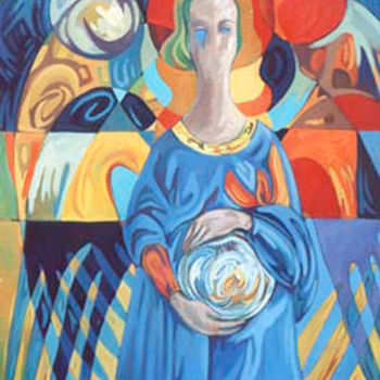 「Angel cries」というタイトルの絵画 Rita Prancaによって, オリジナルのアートワーク, オイル