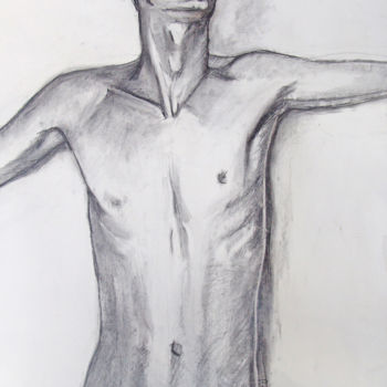 Peinture intitulée "Body study" par Rita Pranca, Œuvre d'art originale, Pastel