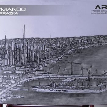 Malerei mit dem Titel "Petrolera -  Armand…" von Armando Prazka G, Original-Kunstwerk