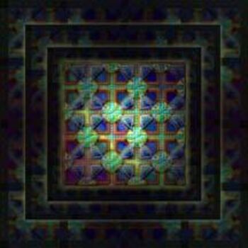 Digitale Kunst mit dem Titel "mosaic" von Preeta Gopalswami, Original-Kunstwerk
