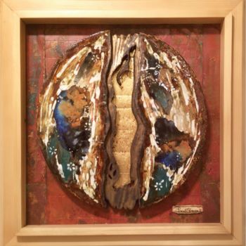 Sculpture titled "Relief 5" by Preeti Bawa, Original Artwork, Ceramics