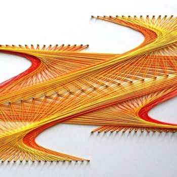 Artesanía titulada "Laranjas e Amarelos" por Pregus & Linhas (Sring Art), Obra de arte original