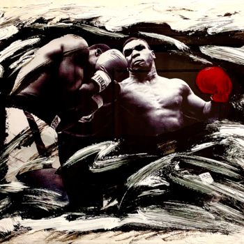 Painting titled "Tyson Time" by Xav Premier, Original Artwork, Acrylic