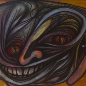 Malerei mit dem Titel "Viendo el despertar…" von Juan Britos, Original-Kunstwerk, Airbrush
