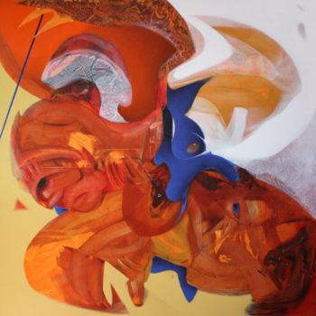 Malerei mit dem Titel "Michael (Archangel)" von Pribi, Original-Kunstwerk, Acryl