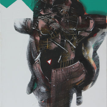 Malarstwo zatytułowany „Rider” autorstwa Pribi, Oryginalna praca, Akryl