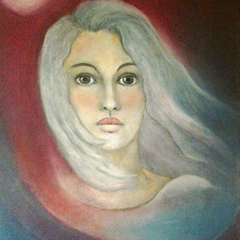 Painting titled "Melina" by Barbaram, Original Artwork, Oil