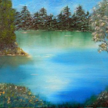 Pintura titulada "Still ruht der See" por Barbaram, Obra de arte original