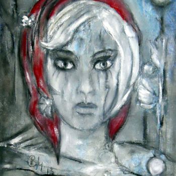 Painting titled "Bad Riding Hood" by Barbaram, Original Artwork, Acrylic