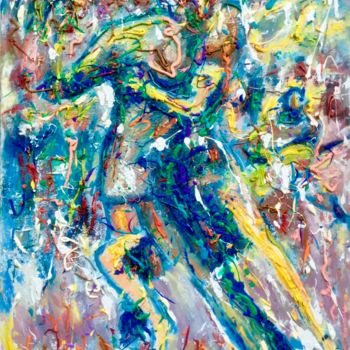 Картина под названием "Tango argentino" - Primo Canepari, Подлинное произведение искусства, Масло